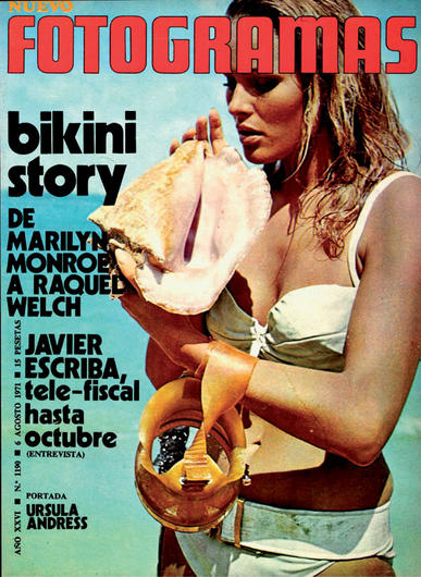FOTOGRAMAS magazine side cover Issue 1190 6 August 1971