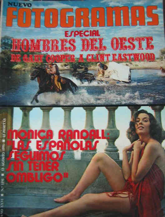 FOTOGRAMAS magazine side cover Issue 1191 13 August 1971