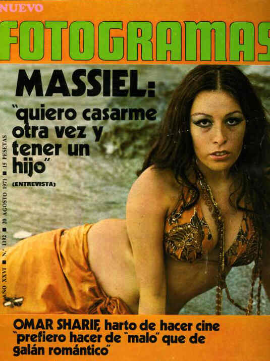 FOTOGRAMAS magazine side cover Issue 1192 20 August 1971