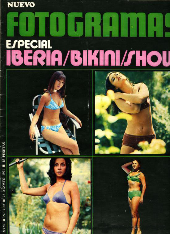 FOTOGRAMAS magazine side cover Issue 1193 27 August 1971