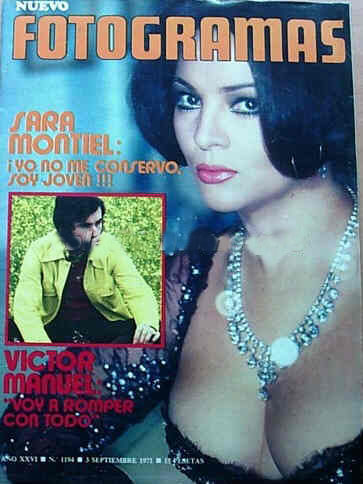 FOTOGRAMAS magazine side cover Issue 1194 3 September 1971