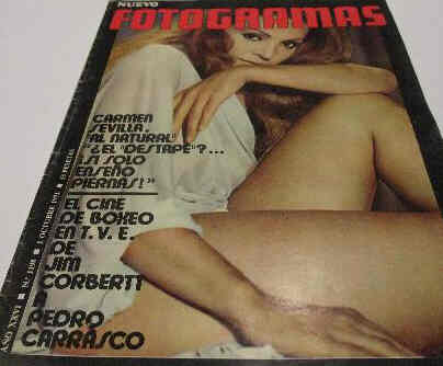 FOTOGRAMAS magazine side cover Issue 1198 1 October 1971