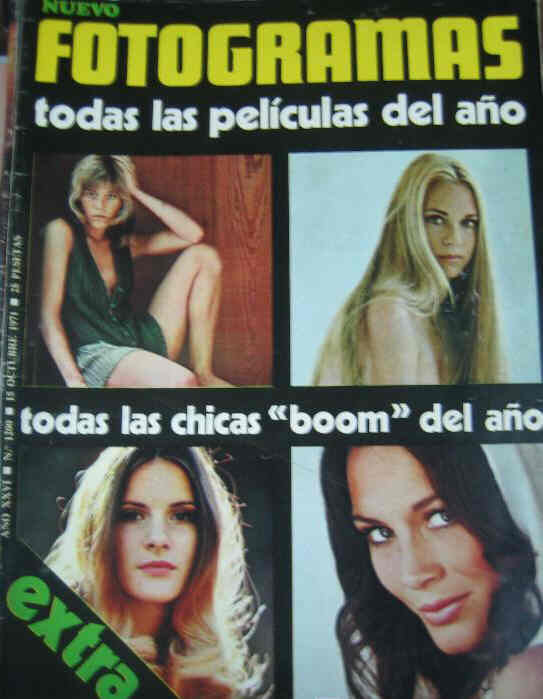 FOTOGRAMAS magazine side cover Issue 1200 15 October 1971