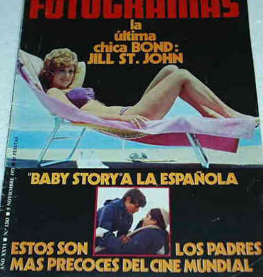 FOTOGRAMAS magazine side cover Issue 1203 5 November 1971