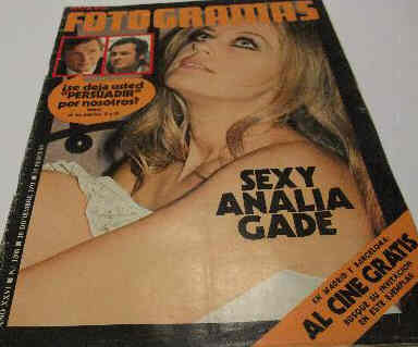 FOTOGRAMAS magazine side cover Issue 1208 10 December 1971