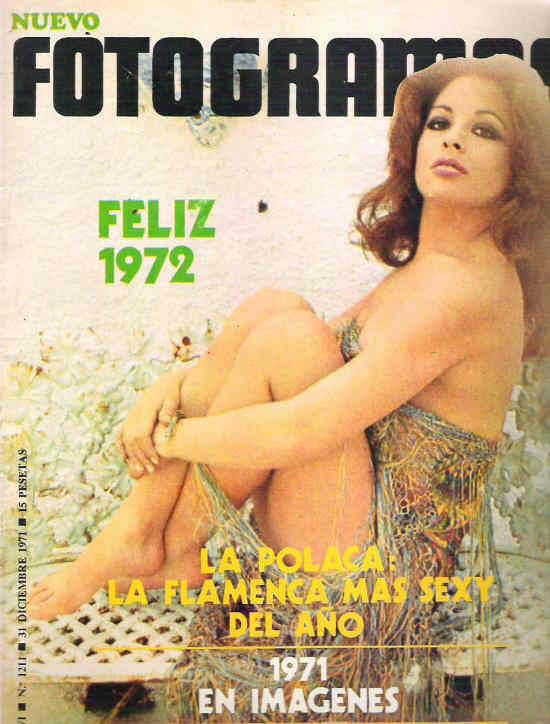 FOTOGRAMAS magazine side cover Issue 1211 31 December 1971