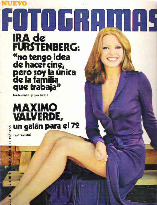 FOTOGRAMAS magazine side cover Issue 1214 21 January 1972