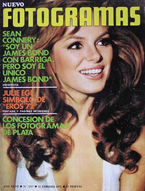 FOTOGRAMAS magazine side cover Issue 1217 11 February 1972