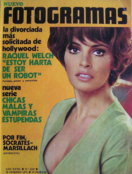 FOTOGRAMAS magazine side cover Issue 1218 18 February 1972