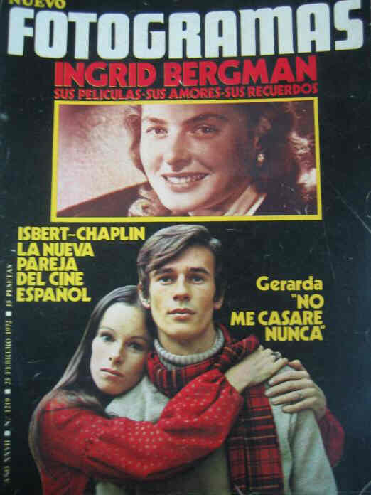 FOTOGRAMAS magazine side cover Issue 1219 25 February 1972