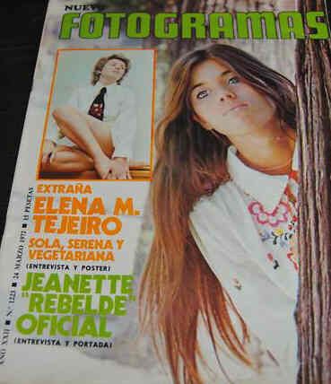 FOTOGRAMAS magazine side cover Issue 1223 24 March 1972