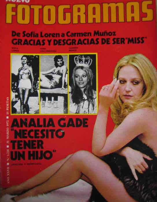 FOTOGRAMAS magazine side cover Issue 1224 31 March 1972