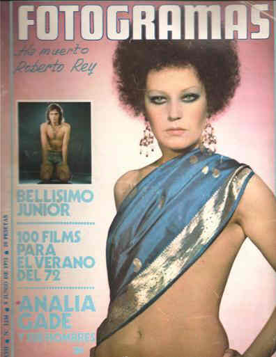 FOTOGRAMAS magazine side cover Issue 1234 9 June 1972