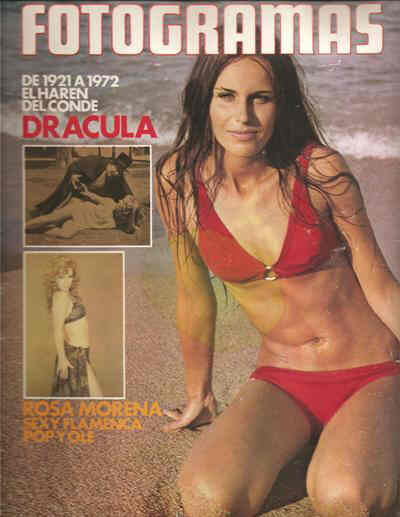 FOTOGRAMAS magazine side cover Issue 1238 7 July 1972