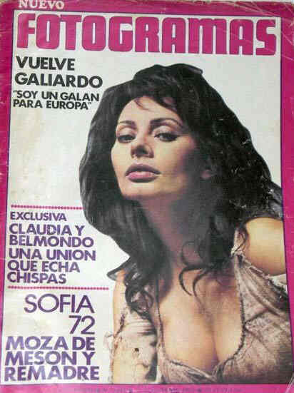 FOTOGRAMAS magazine side cover Issue 1243 11 August 1972