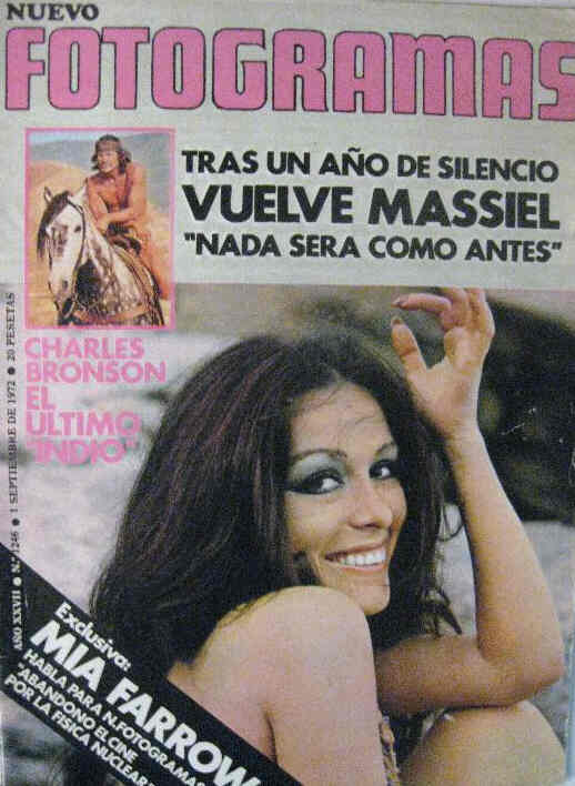FOTOGRAMAS magazine side cover Issue 1246 1 September 1972