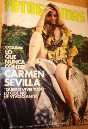 FOTOGRAMAS magazine side cover Issue 1247 8 September 1972
