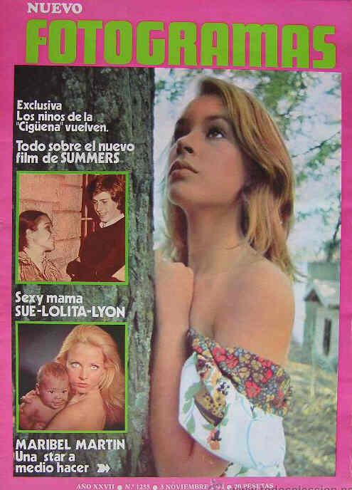 FOTOGRAMAS magazine side cover Issue 1255 3 November 1972