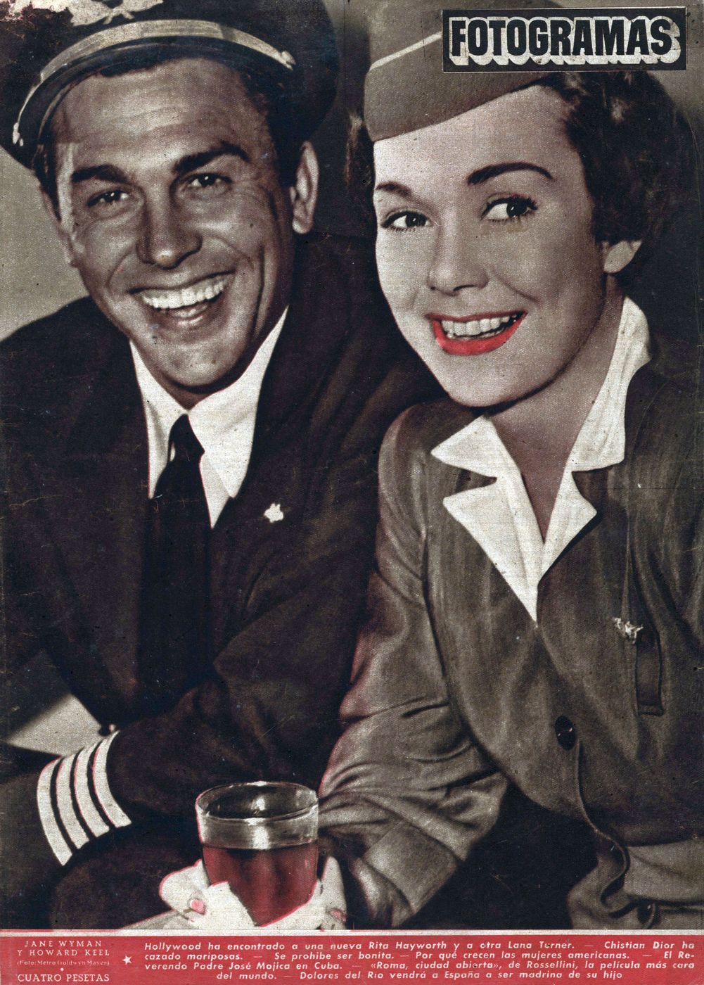 FOTOGRAMAS magazine side cover Issue 126 13 April 1951