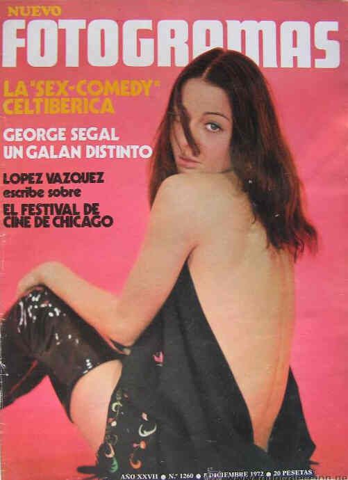 FOTOGRAMAS magazine side cover Issue 1260 8 December 1972
