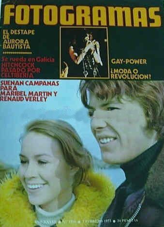 FOTOGRAMAS magazine side cover Issue 1268 2 February 1973