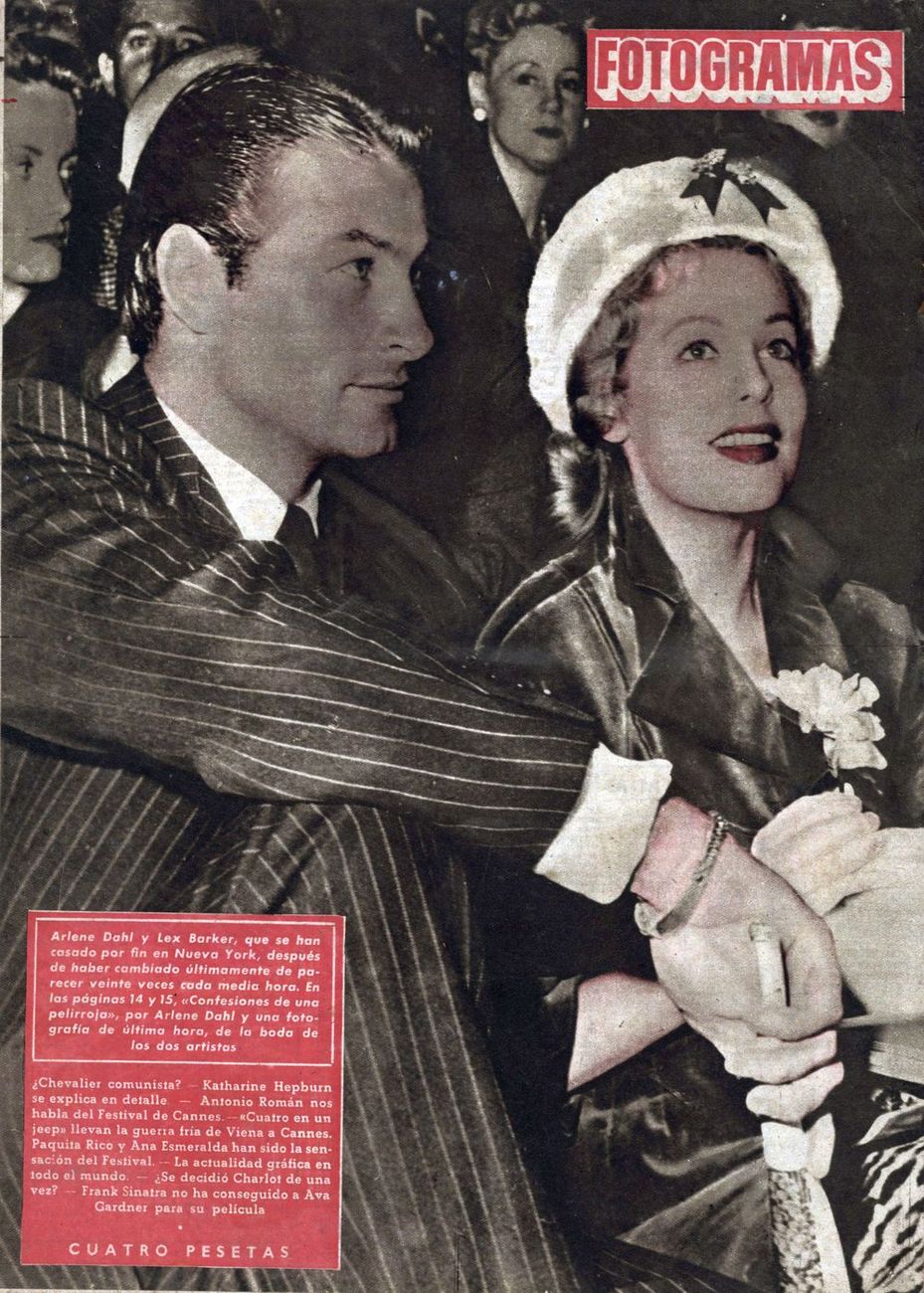 FOTOGRAMAS magazine side cover Issue 128 27 April 1951