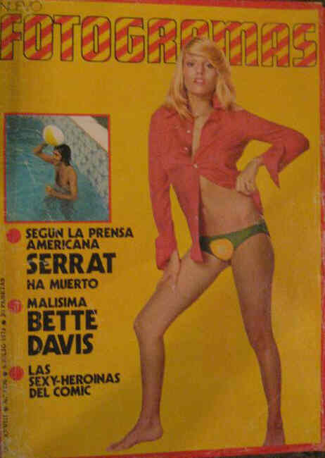 FOTOGRAMAS magazine side cover Issue 1290 6 July 1973