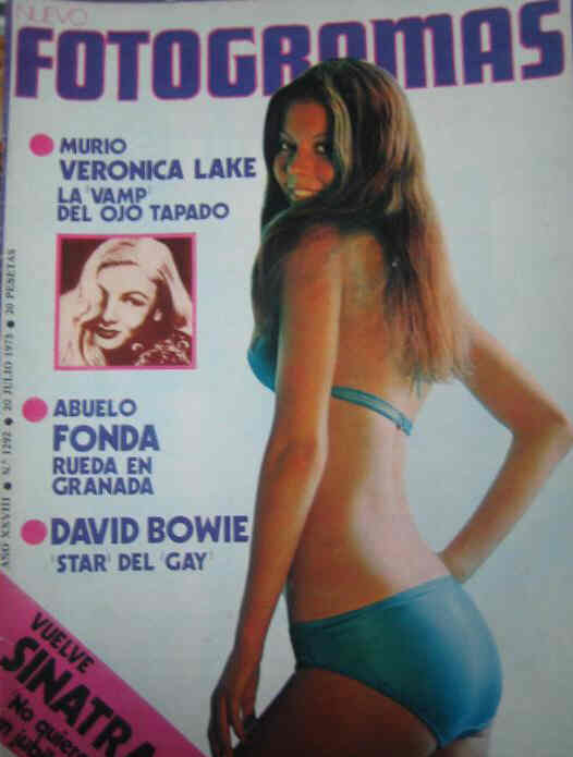 FOTOGRAMAS magazine side cover Issue 1292 20 July 1973