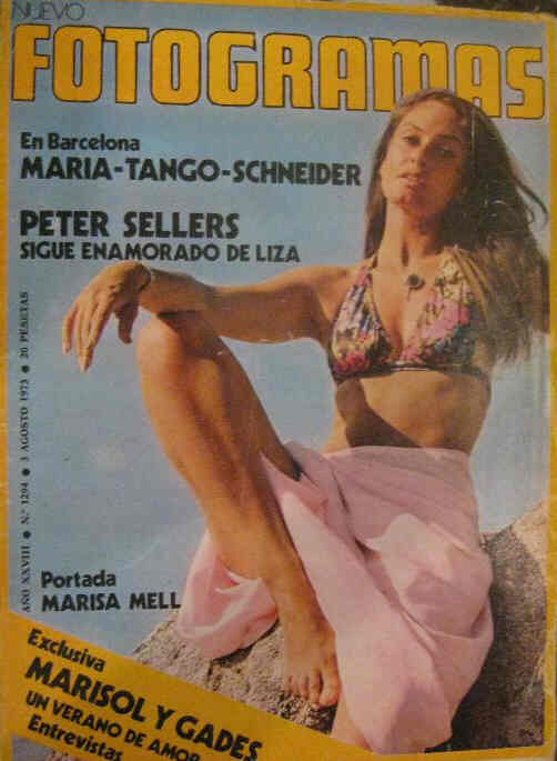 FOTOGRAMAS magazine side cover Issue 1294 3 August 1973