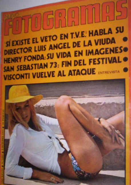 FOTOGRAMAS magazine side cover Issue 1303 5 October 1973