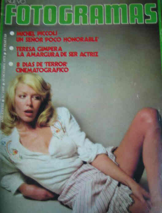 FOTOGRAMAS magazine side cover Issue 1305 19 October 1973