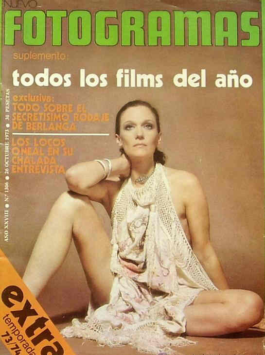 FOTOGRAMAS magazine side cover Issue 1306 26 October 1973