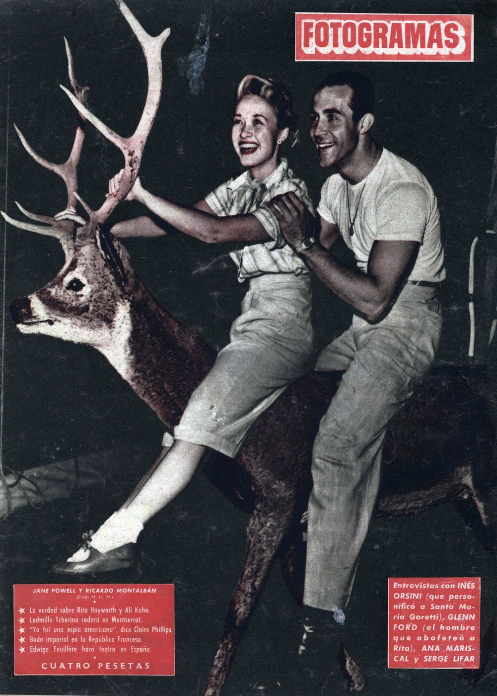 FOTOGRAMAS magazine side cover Issue 131 18 May 1951