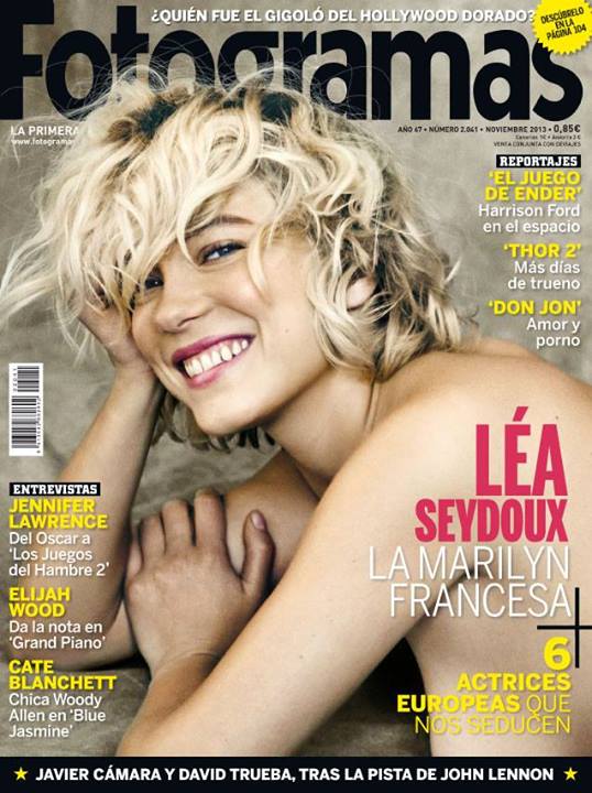 FOTOGRAMAS magazine side cover Issue 2041 November 2013