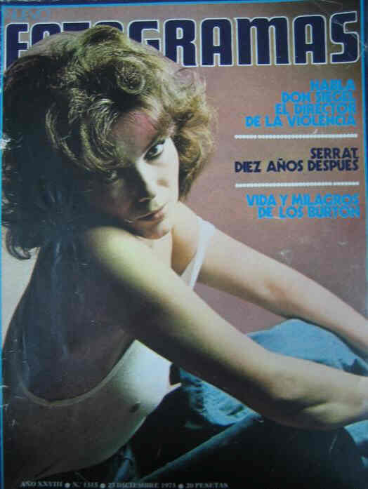 FOTOGRAMAS magazine side cover Issue 1315 28 December 1973