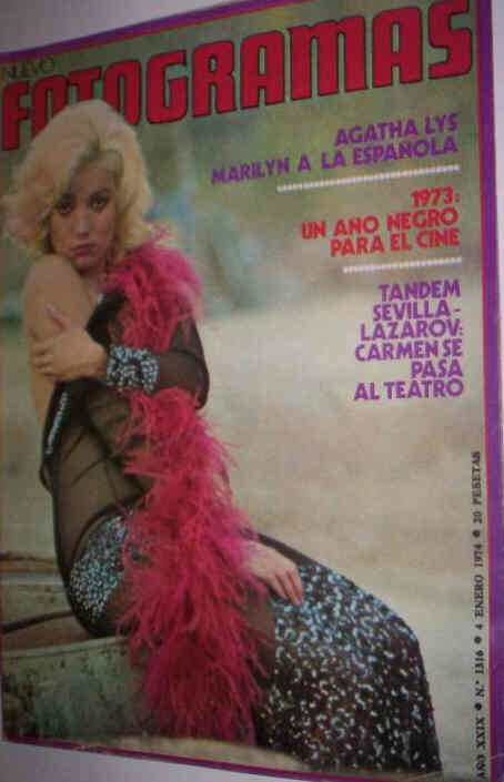 FOTOGRAMAS magazine side cover Issue 1316 4 January 1974