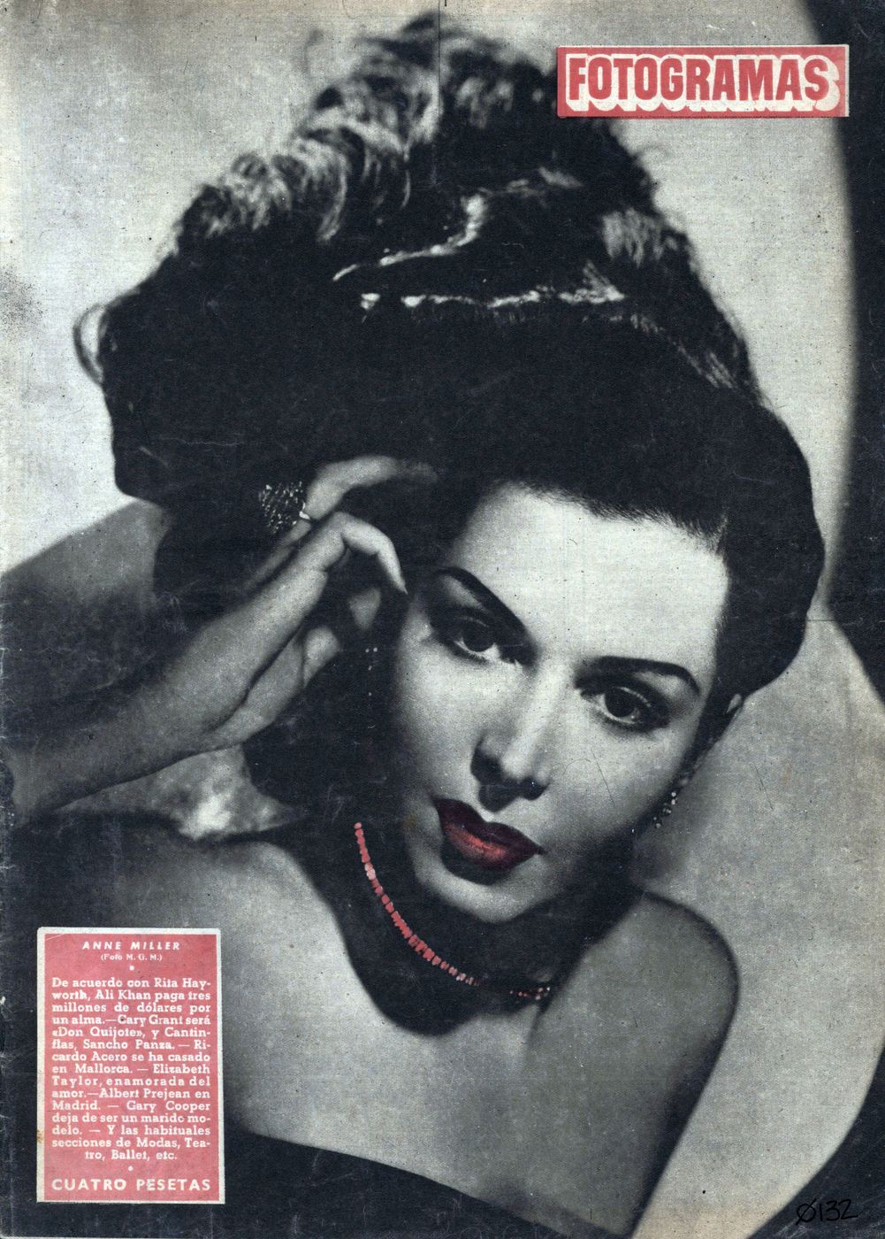 FOTOGRAMAS magazine side cover Issue 132 25 May 1951