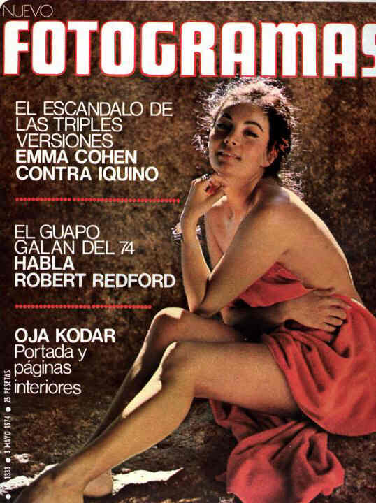 FOTOGRAMAS magazine side cover Issue 1333 3 May 1974