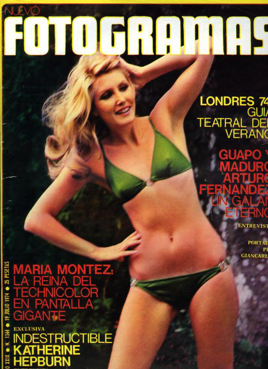 FOTOGRAMAS magazine side cover Issue 1344 19 July 1974