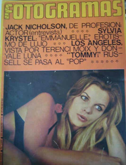 FOTOGRAMAS magazine side cover Issue 1349 23 August 1974