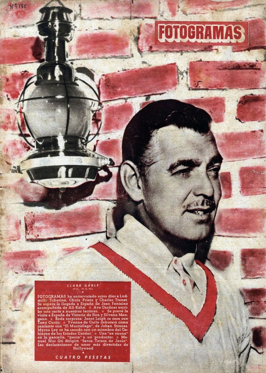 FOTOGRAMAS magazine side cover Issue 135 15 June 1951