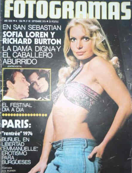 FOTOGRAMAS magazine side cover Issue 1354 27 September 1974