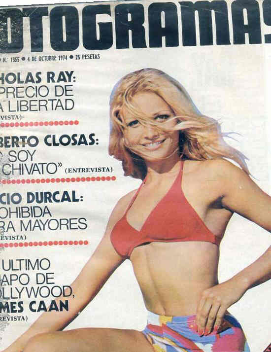 FOTOGRAMAS magazine side cover Issue 1355 4 October 1974
