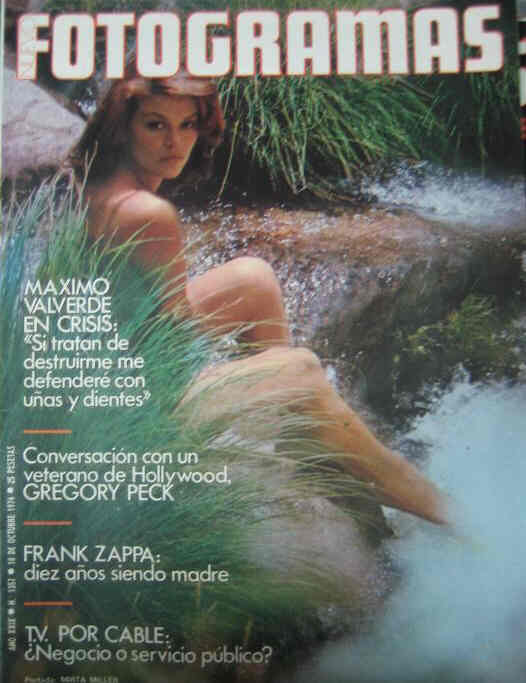 FOTOGRAMAS magazine side cover Issue 1357 18 October 1974