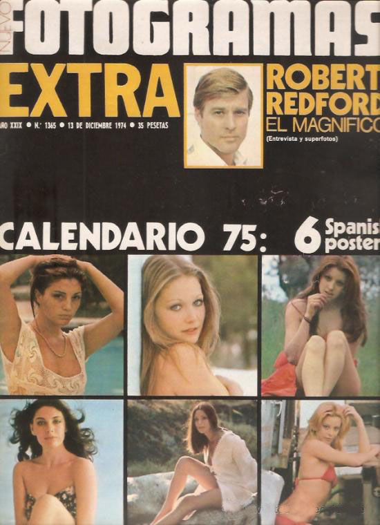 FOTOGRAMAS magazine side cover Issue 1365 13 December 1974