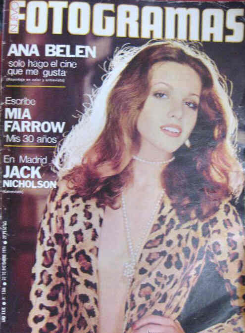 FOTOGRAMAS magazine side cover Issue 1366 20 December 1974