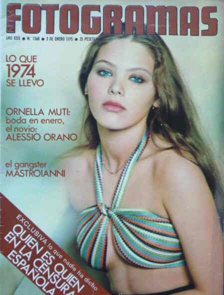 FOTOGRAMAS magazine side cover Issue 1368 3 January 1975