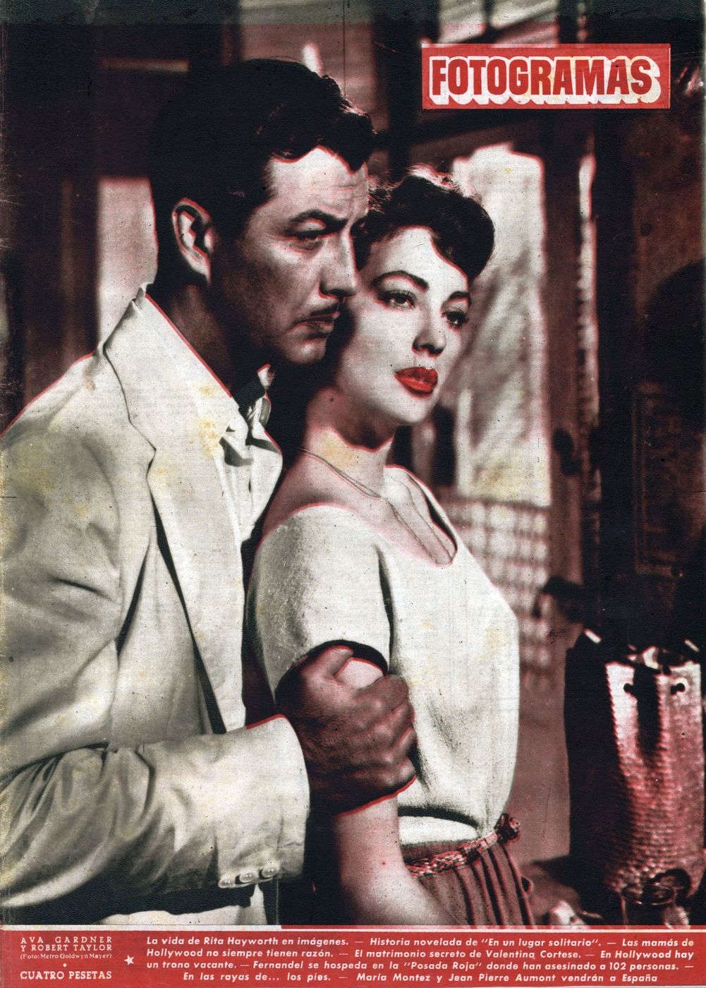 FOTOGRAMAS magazine side cover Issue 137 29 June 1951