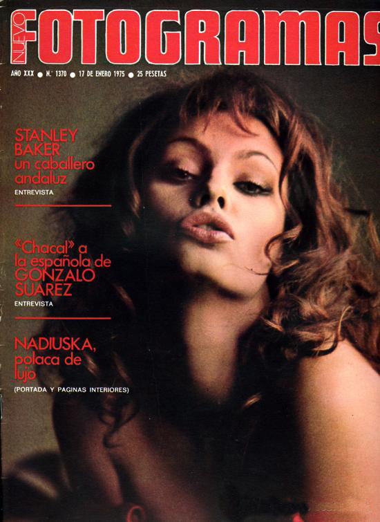 FOTOGRAMAS magazine side cover Issue 1370 17 January 1975