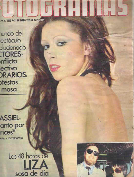FOTOGRAMAS magazine side cover Issue 1372 31 January 1975